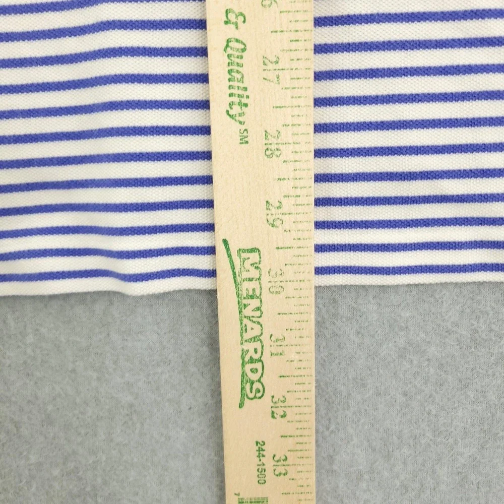 Polo By Ralph Lauren Polo Shirt Mens XL Blue Stripe Cotton Casual Summer Top